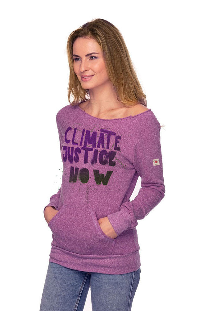 Climate Justice Now Raglan Fleece