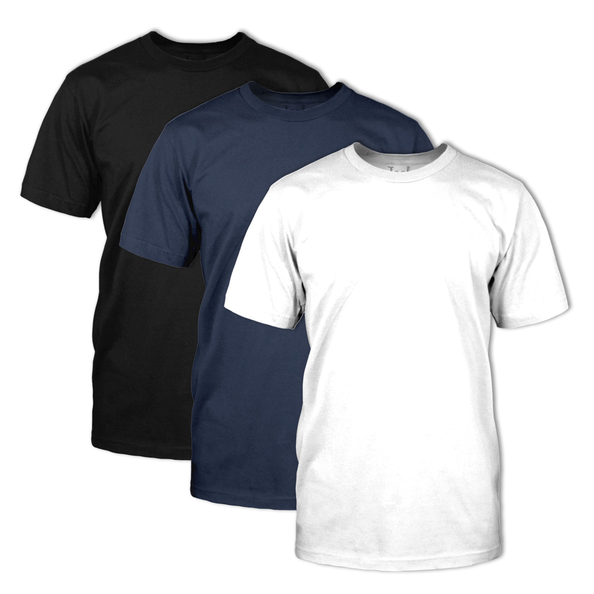 Classic Fit Crew Neck Solid T-Shirt 3-Pak Size Large